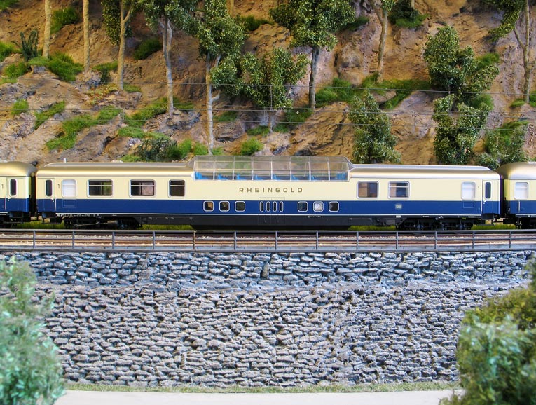 Lima Spur N 320890 Aussichtswagen Rheingold blau creme 